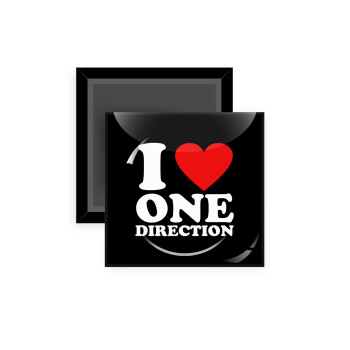 I Love, One Direction, Μαγνητάκι ψυγείου τετράγωνο διάστασης 5x5cm