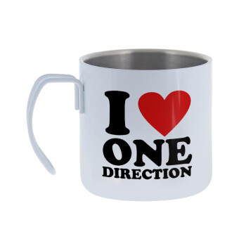 I Love, One Direction, Mug Stainless steel double wall 400ml