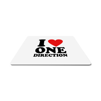 I Love, One Direction, Mousepad ορθογώνιο 27x19cm