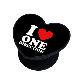 I Love, One Direction, Phone Holders Stand  καρδιά Μαύρο Βάση Στήριξης Κινητού στο Χέρι