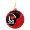 Christmas tree ball Red 8cm