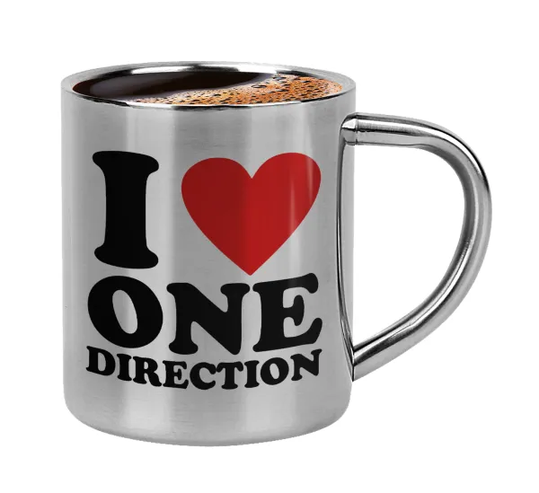 I Love — Double-wall metal cup for espresso (220ml)
