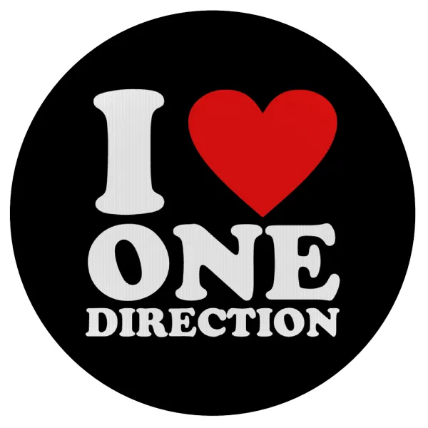 I Love — Mousepad Στρογγυλό 20cm