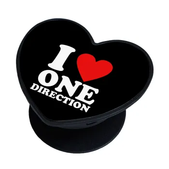 I Love, One Direction, Phone Holders Stand  καρδιά Μαύρο Βάση Στήριξης Κινητού στο Χέρι