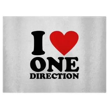 I Love, One Direction, Επιφάνεια κοπής γυάλινη (38x28cm)