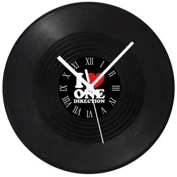 I Love, One Direction, Ρολόι τοίχου Βινύλιο (30cm)