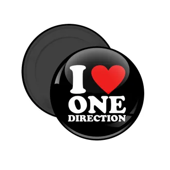 I Love, One Direction, Μαγνητάκι ψυγείου στρογγυλό διάστασης 5cm