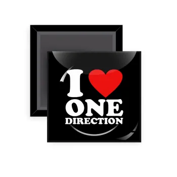 I Love, One Direction, Μαγνητάκι ψυγείου τετράγωνο διάστασης 5x5cm