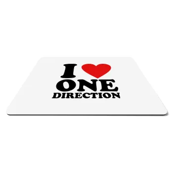 I Love, One Direction, Mousepad ορθογώνιο 27x19cm