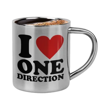 I Love, One Direction, Κουπάκι μεταλλικό διπλού τοιχώματος για espresso (220ml)