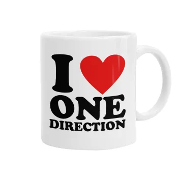 I Love, One Direction, Κούπα, κεραμική, 330ml