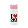 Pink stainless steel thermal flask, 320ml