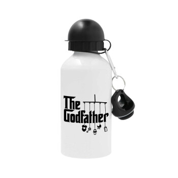 The Godfather baby, Μεταλλικό παγούρι νερού, Λευκό, αλουμινίου 500ml