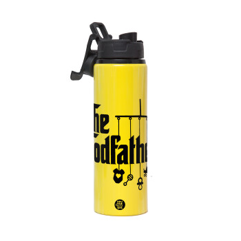 The Godfather baby, Metallic water bottle with safety lid, 850ml aluminum