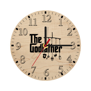 The Godfather baby, Ρολόι τοίχου ξύλινο plywood (20cm)