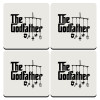 The Godfather baby, ΣΕΤ 4 Σουβέρ ξύλινα τετράγωνα