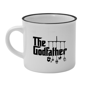 The Godfather baby, Κούπα κεραμική vintage Λευκή/Μαύρη 230ml