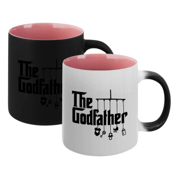 The Godfather baby, Κούπα Μαγική εσωτερικό ΡΟΖ, κεραμική 330ml που αλλάζει χρώμα με το ζεστό ρόφημα