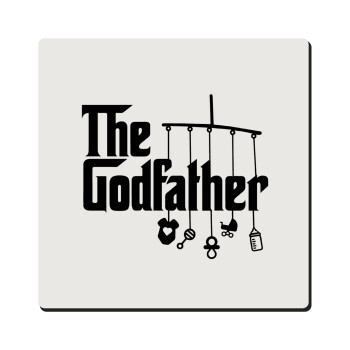 The Godfather baby, Τετράγωνο μαγνητάκι ξύλινο 6x6cm