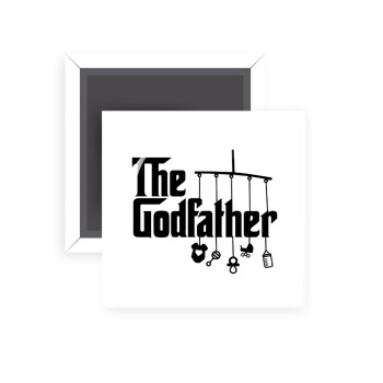 The Godfather baby, Μαγνητάκι ψυγείου τετράγωνο διάστασης 5x5cm