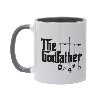 The Godfather baby, Κούπα χρωματιστή γκρι, κεραμική, 330ml