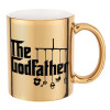 The Godfather baby, Κούπα κεραμική, χρυσή καθρέπτης, 330ml