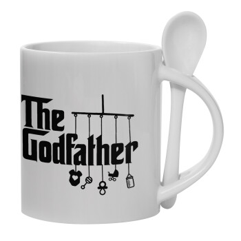The Godfather baby, Ceramic coffee mug with Spoon, 330ml (1pcs)