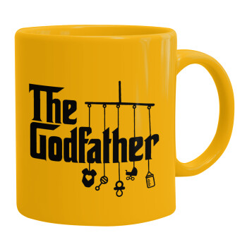 The Godfather baby, Ceramic coffee mug yellow, 330ml (1pcs)