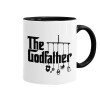 The Godfather baby, Κούπα χρωματιστή μαύρη, κεραμική, 330ml