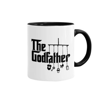 The Godfather baby, Κούπα χρωματιστή μαύρη, κεραμική, 330ml