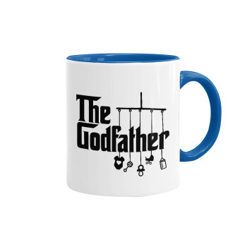 The Godfather baby, Mug colored blue, ceramic, 330ml