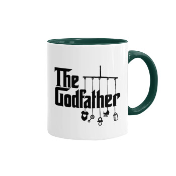The Godfather baby, Mug colored green, ceramic, 330ml