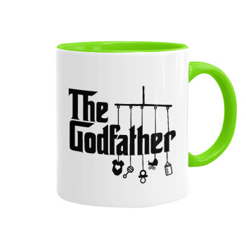 The Godfather baby, Mug colored light green, ceramic, 330ml