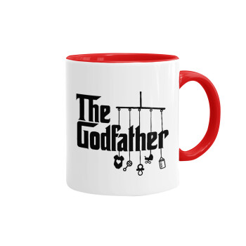 The Godfather baby, Κούπα χρωματιστή κόκκινη, κεραμική, 330ml