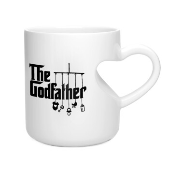 The Godfather baby, Κούπα καρδιά λευκή, κεραμική, 330ml