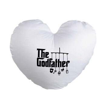 The Godfather baby, Μαξιλάρι καναπέ καρδιά 40x40cm περιέχεται το  γέμισμα