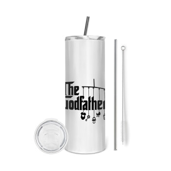 The Godfather baby, Eco friendly stainless steel tumbler 600ml, with metal straw & cleaning brush