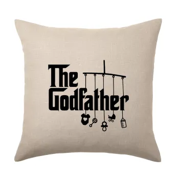 The Godfather baby, Μαξιλάρι καναπέ ΛΙΝΟ 40x40cm περιέχεται το  γέμισμα