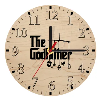 The Godfather baby, Ρολόι τοίχου ξύλινο plywood (20cm)