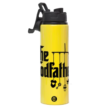 The Godfather baby, Μεταλλικό παγούρι νερού με καπάκι ασφαλείας, αλουμινίου 850ml