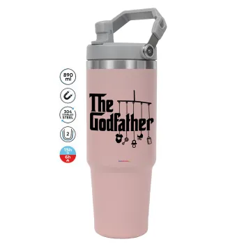 The Godfather baby, Pink color, 890ml (30oz) stainless Steel Tumbler with Handle
