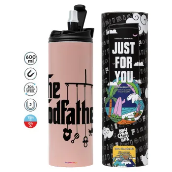 The Godfather baby, Tumbler stainless steel PINK 600ml