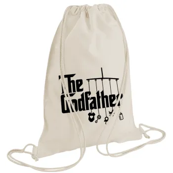 The Godfather baby, Backpack bag GYMBAG natural (28x40cm)
