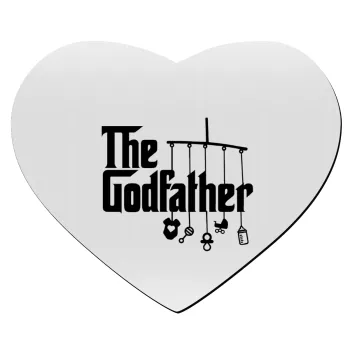 The Godfather baby, Mousepad καρδιά 23x20cm