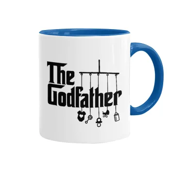 The Godfather baby, Mug colored blue, ceramic, 330ml
