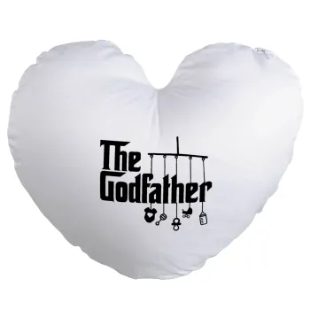 The Godfather baby, Μαξιλάρι καναπέ καρδιά 40x40cm περιέχεται το  γέμισμα