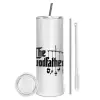 Tumbler ποτήρι θερμό από ανοξείδωτο ατσάλι 600ml, με μεταλλικό καλαμάκι & βούρτσα καθαρισμού