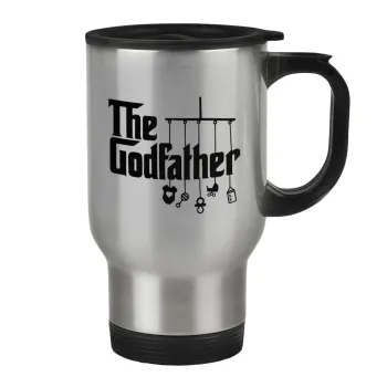 The Godfather baby, Κούπα ταξιδιού ανοξείδωτη με καπάκι, διπλού τοιχώματος (θερμό) 450ml