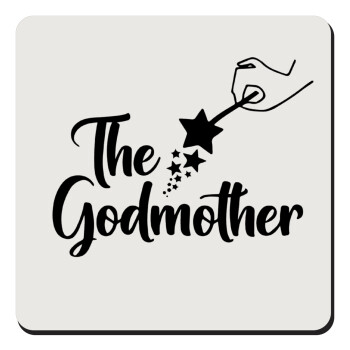 Fairy God Mother, Τετράγωνο μαγνητάκι ξύλινο 9x9cm