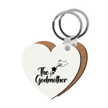 Fairy God Mother, Μπρελόκ Ξύλινο καρδιά MDF